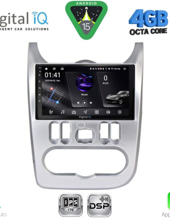 DIGITAL IQ RSG 6101SL_CPA (9inc) MULTIMEDIA TABLET for DACIA DUSTER – LOGAN – SANDERO mod. 2006-2012 (SILVER)