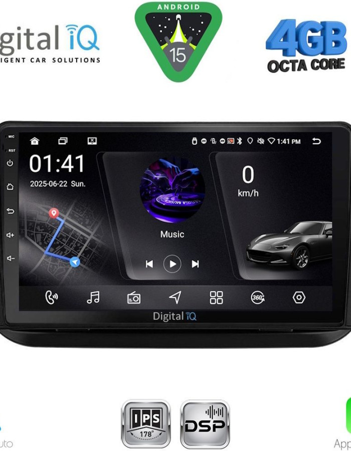 DIGITAL IQ RSG 6142_CPA (9inc) MULTIMEDIA TABLET for CITROEN – FIAT – PEUGEOT mod. 2008-2018
