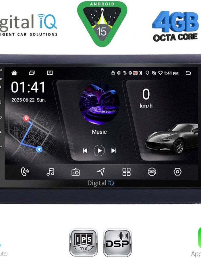 DIGITAL IQ RSG 6145_CPA (9inc) MULTIMEDIA TABLET for FIAT STILO mod. 2001-2007