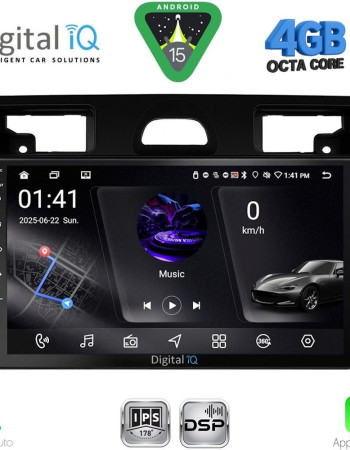 DIGITAL IQ RSG 6153BL_CPA (9inc) MULTIMEDIA TABLET for FORD FIESTA mod. 2005-2008 (BLACK)