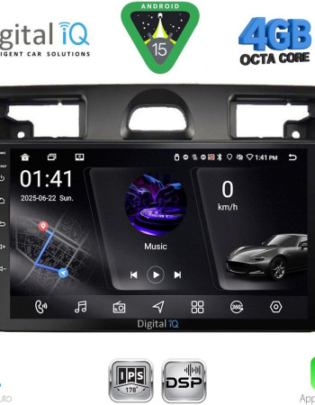 DIGITAL IQ RSG 6153SL_CPA (9inc) MULTIMEDIA TABLET for FORD FIESTA mod. 2005-2008 (SILVER)