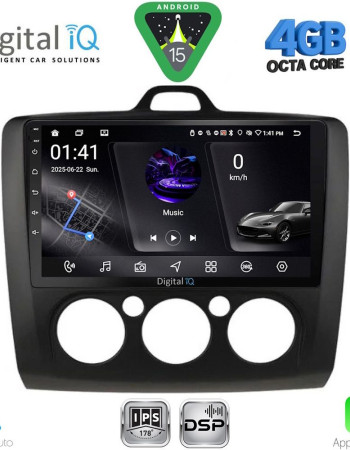 DIGITAL IQ RSG 6156BL_CPA A/C (9inc) MULTIMEDIA TABLET for FORD FOCUS mod. 2005-2012 (BLACK)
