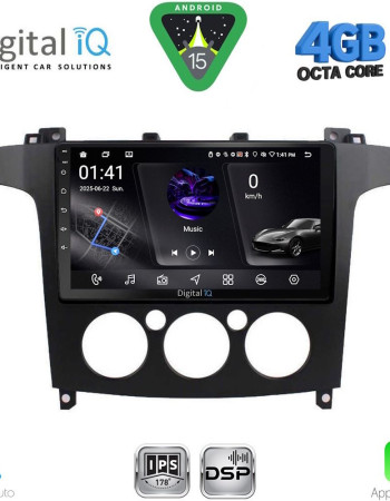 DIGITAL IQ RSG 6175_CPA A/C (9inc) MULTIMEDIA TABLET for FORD SMAX mod. 2006-2014