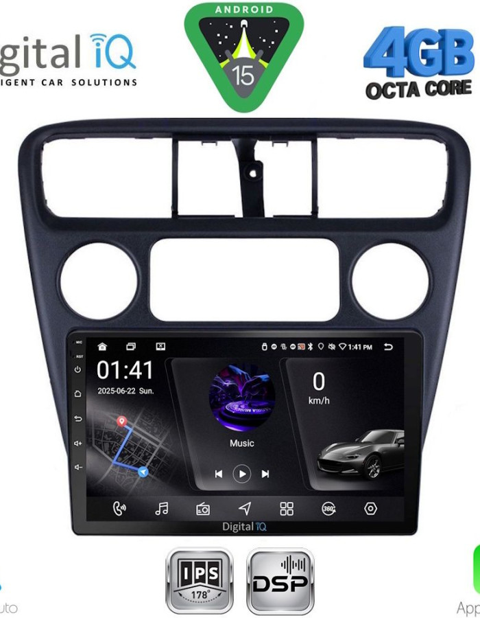 DIGITAL IQ RSG 6181_CPA (9inc) MULTIMEDIA TABLET for HONDA ACCORD COUPE mod. 1998-2004