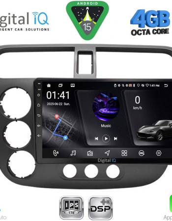 DIGITAL IQ RSG 6187_CPA (9inc) MULTIMEDIA TABLET for HONDA CIVIC 4D mod. 2001-2006