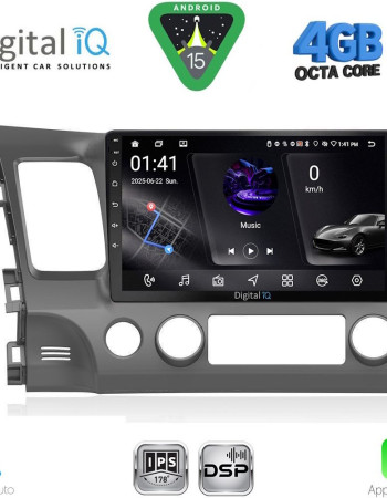DIGITAL IQ RSG 6188_CPA (10inc) MULTIMEDIA TABLET for HONDA CIVIC 4D mod. 2006-2012