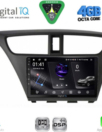 DIGITAL IQ RSG 6190_CPA (9inc) MULTIMEDIA TABLET for HONDA CIVIC  mod. 2012-2016