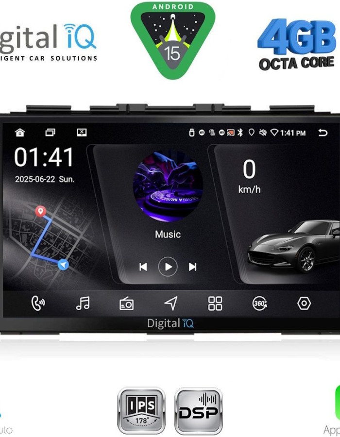 DIGITAL IQ RSG 6197_CPA (9inc) MULTIMEDIA TABLET for HONDA CRV mod. 2006-2012