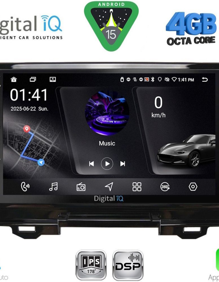 DIGITAL IQ RSG 6202_CPA (9inc) MULTIMEDIA TABLET for HONDA HRV mod. 2021-2026