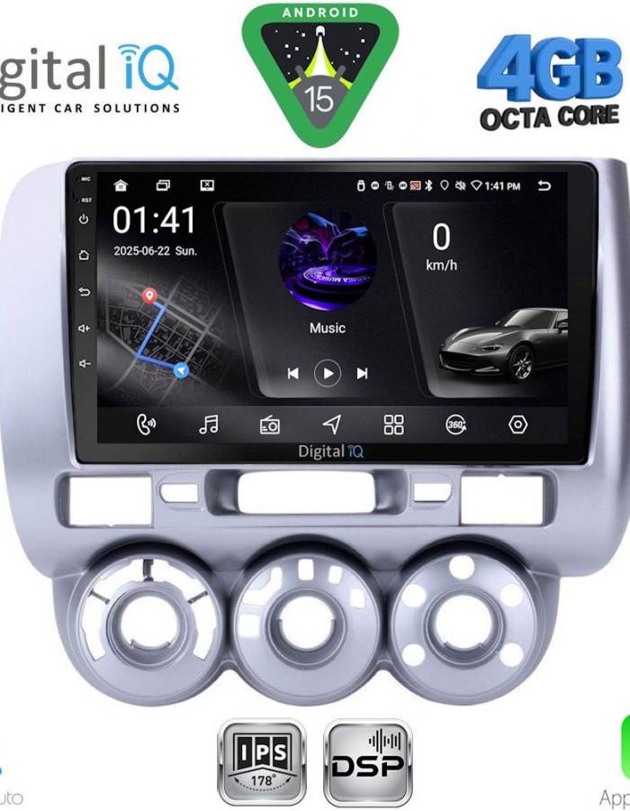 DIGITAL IQ RSG 6210_CPA A/C (9inc) MULTIMEDIA TABLET for HONDA JAZZ mod. 2002-2008
