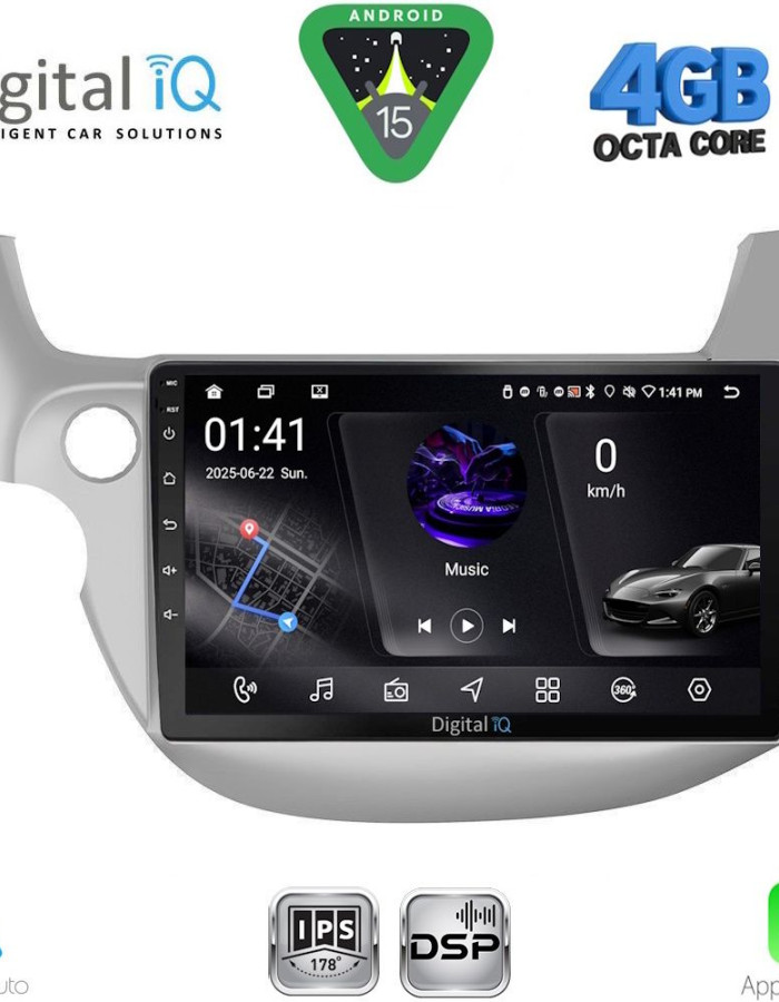 DIGITAL IQ RSG 6211_CPA (10inc) MULTIMEDIA TABLET for HONDA JAZZ mod. 2008-2012