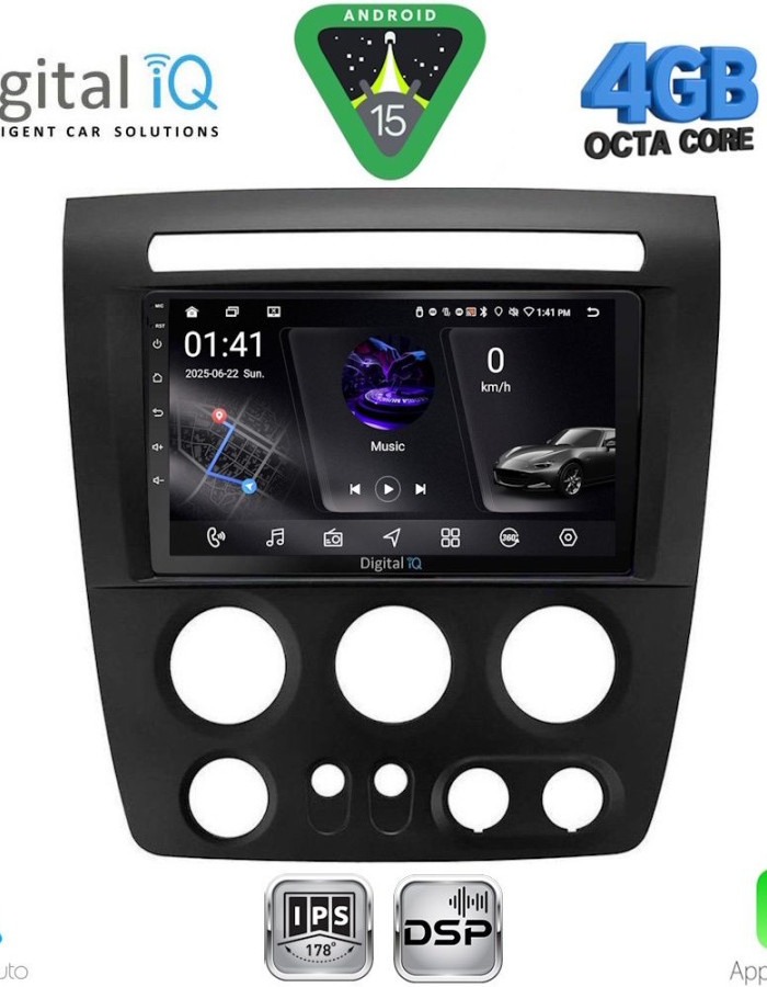 DIGITAL IQ RSG 6218_CPA (9inc) MULTIMEDIA TABLET for HUMMER H3 mod. 2005-2009