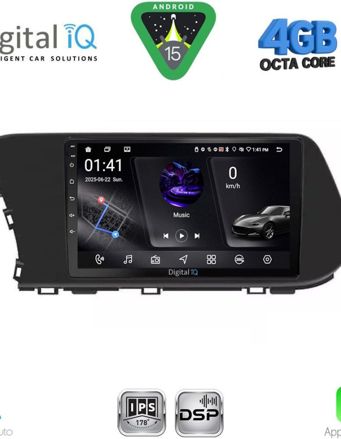 DIGITAL IQ RSG 6220_CPA (10inc) MULTIMEDIA TABLET for HYUNDAI i20 - BAYON mod. 2021-2026