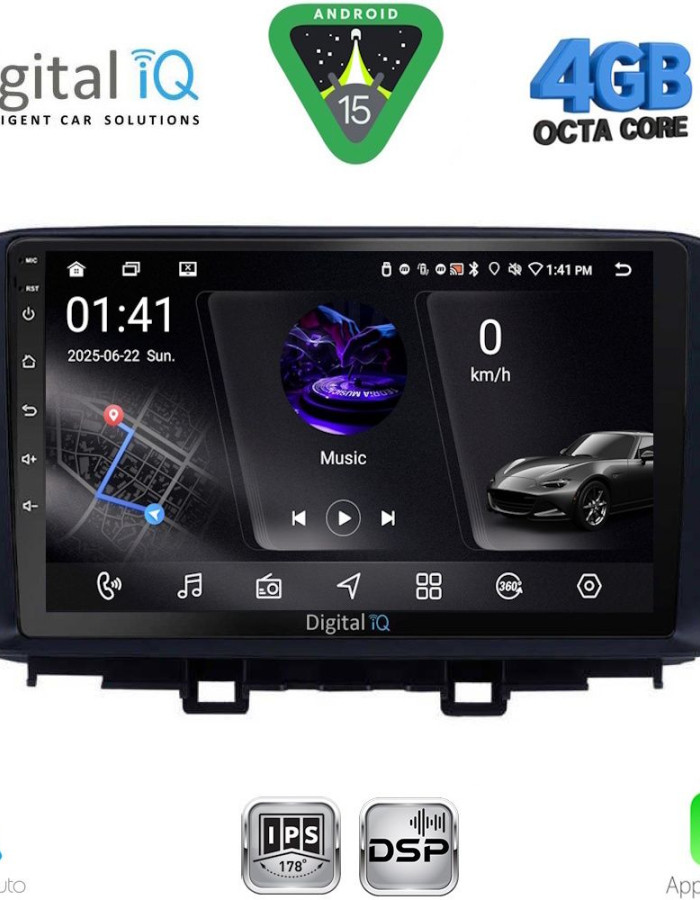 DIGITAL IQ RSG 6237_CPA (10inc) MULTIMEDIA TABLET for HYUNDAI KONA mod. 2017-2023