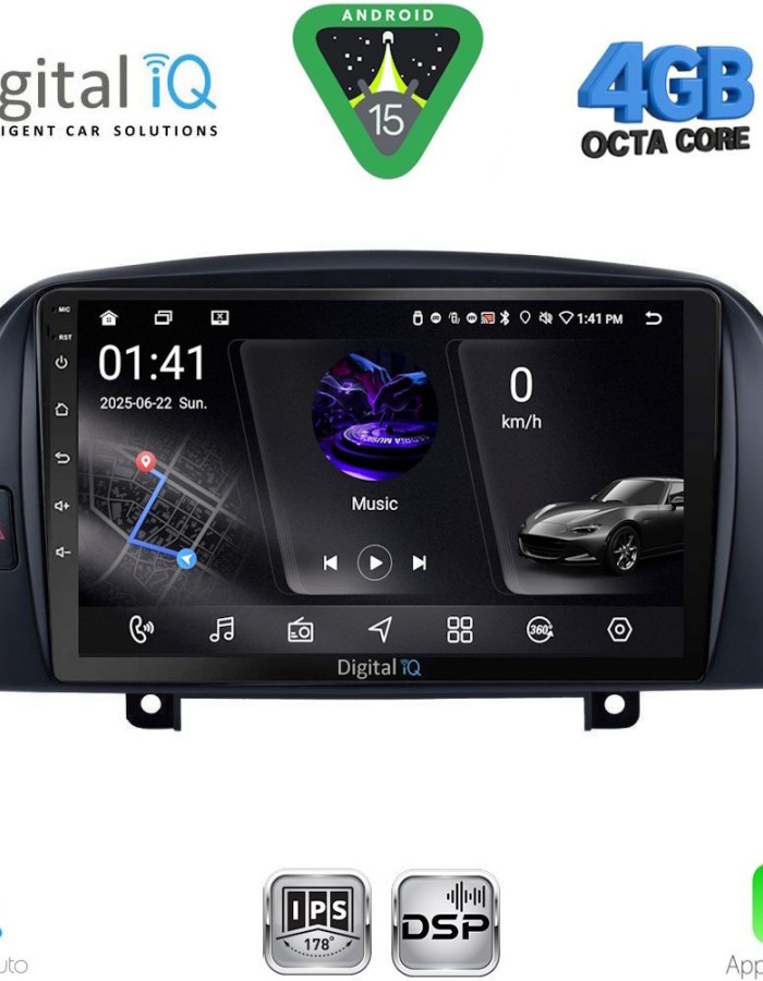 DIGITAL IQ RSG 6248_CPA (9inc) MULTIMEDIA TABLET for HYUNDAI  SONATA mod. 2006-2009
