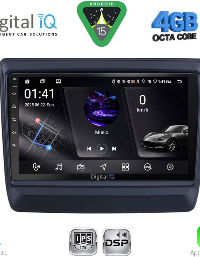 DIGITAL IQ RSG 6256_CPA (9inc) MULTIMEDIA TABLET for ISUZU DMAX mod. 2020-2026