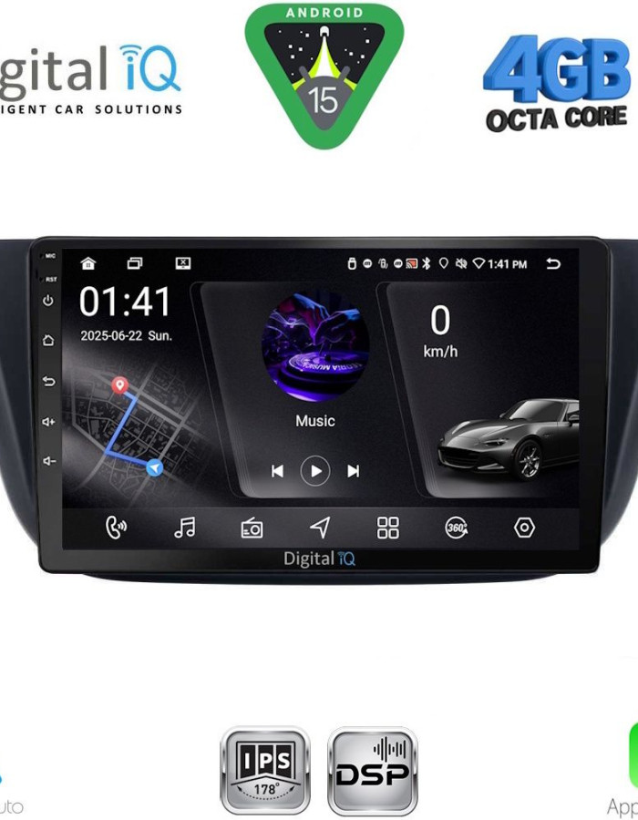 DIGITAL IQ RSG 6265_CPA (9inc) MULTIMEDIA TABLET for IVECO DAILY mod. 2014-2024