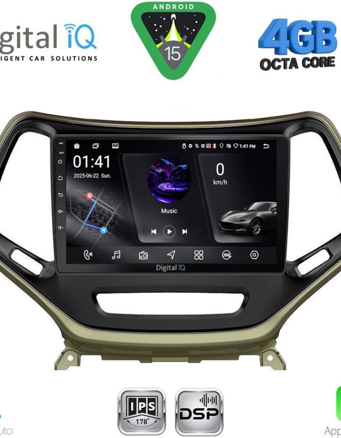 DIGITAL IQ RSG 6273_CPA (10inc) MULTIMEDIA TABLET for JEEP CHEROKEE mod. 2014-2024