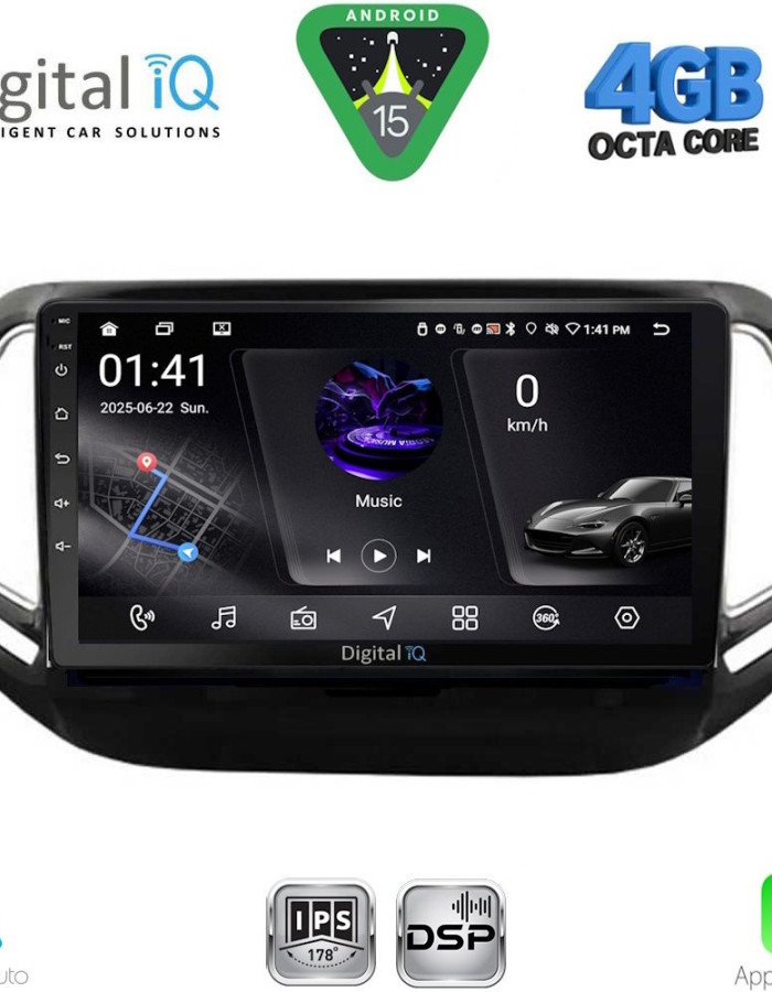 DIGITAL IQ RSG 6278_CPA (10inc) MULTIMEDIA TABLET for JEEP COMPASS mod. 2016-2021