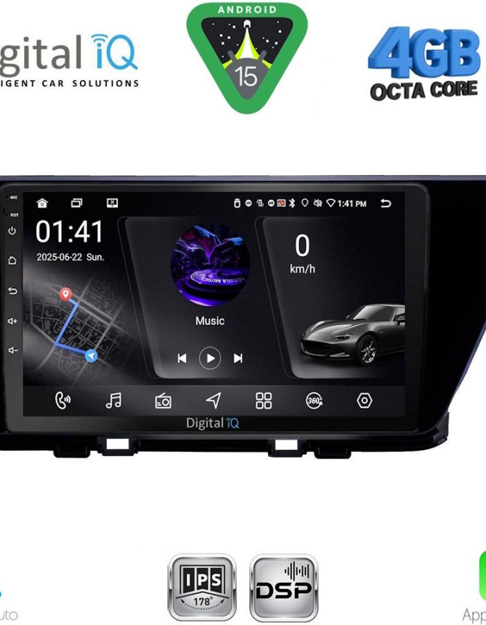 DIGITAL IQ RSG 6305_CPA (9inc) MULTIMEDIA TABLET for KIA NIRO mod. 2017-2021
