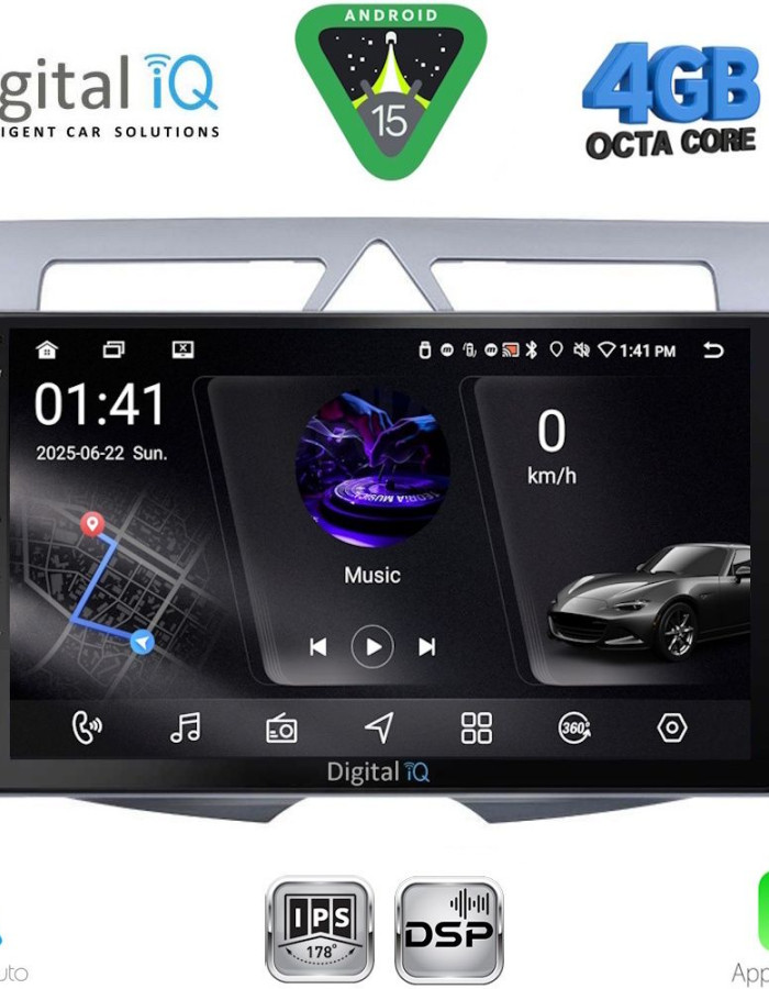 DIGITAL IQ RSG 6307_CPA (9inc) MULTIMEDIA TABLET for KIA PICANTO mod. 2008-2011