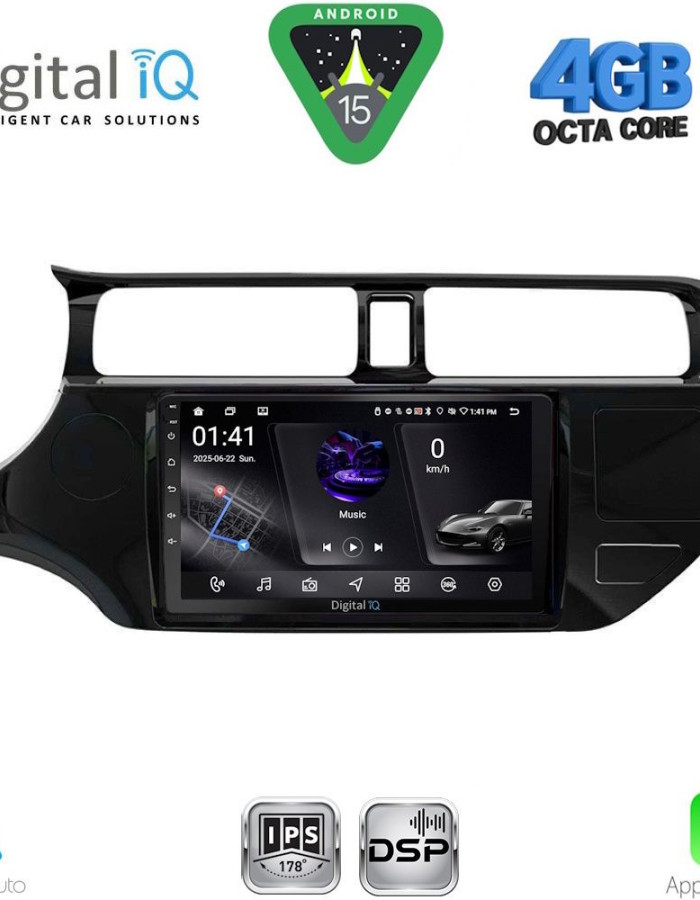 DIGITAL IQ RSG 6314_CPA (9inc) MULTIMEDIA TABLET for KIA RIO mod. 2012-2015
