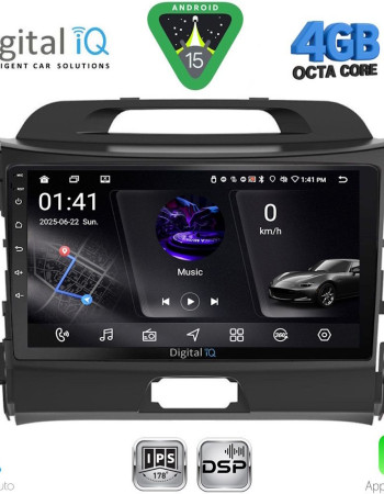 DIGITAL IQ RSG 6325_CPA (9inc) MULTIMEDIA TABLET for KIA SPORTAGE mod. 2010-2015