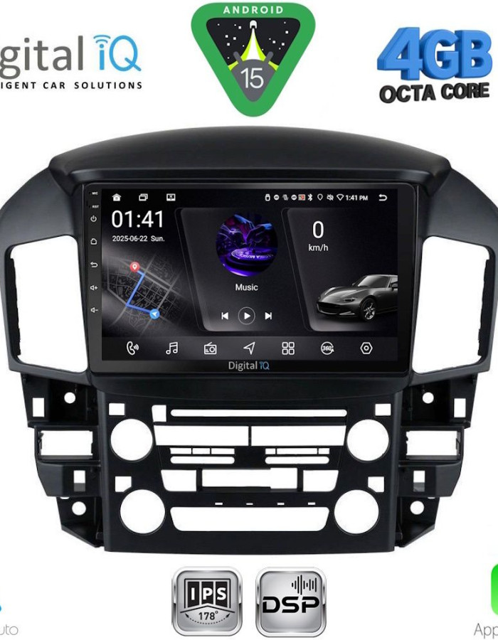 DIGITAL IQ RSG 6344_CPA (9inc) MULTIMEDIA TABLET for LEXUS RX 300 mod. 1998-2003