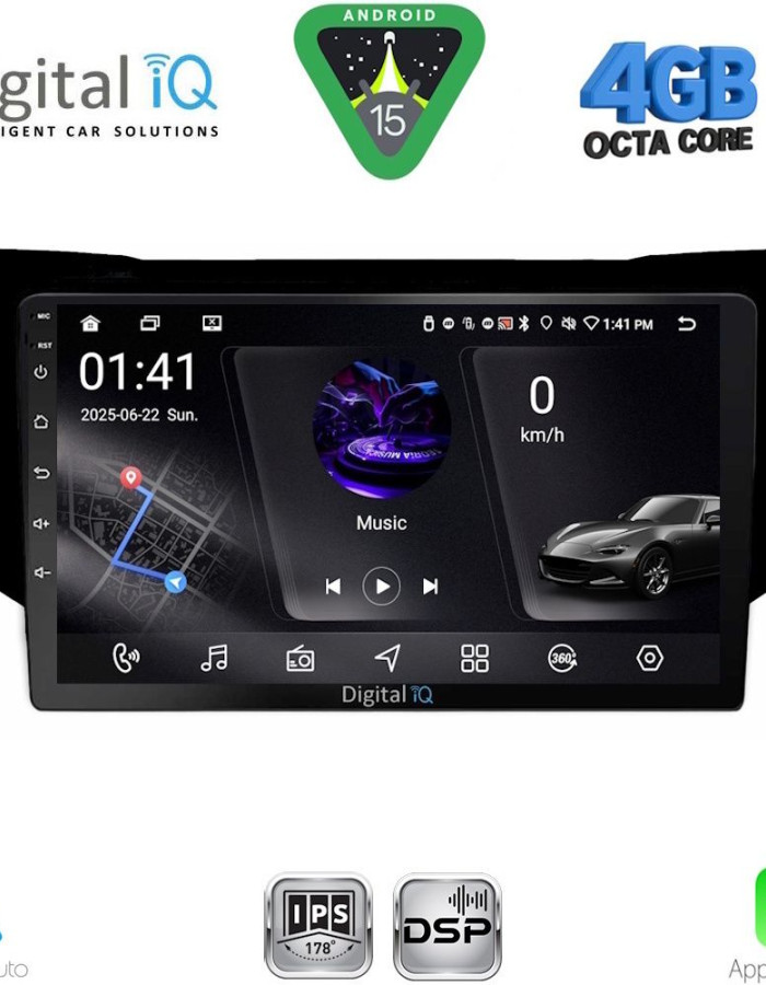 DIGITAL IQ RSG 6345BL_CPA (9inc) MULTIMEDIA TABLET for LEXUS RX 300 – 400 mod. 2003-2008