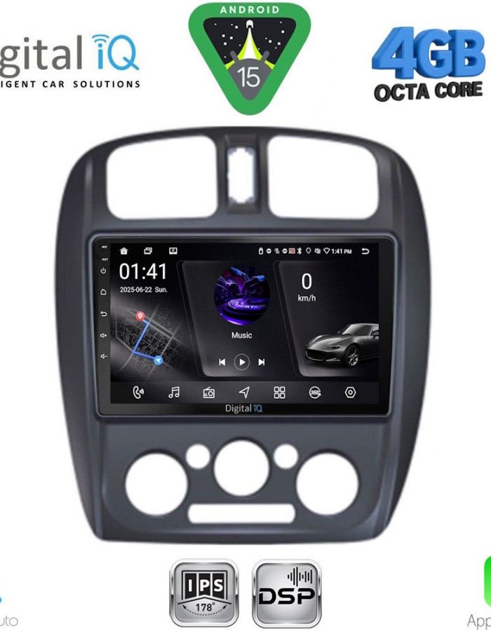 DIGITAL IQ RSG 6363_CPA (9inc) MULTIMEDIA TABLET for MAZDA 323  mod. 1998-2004