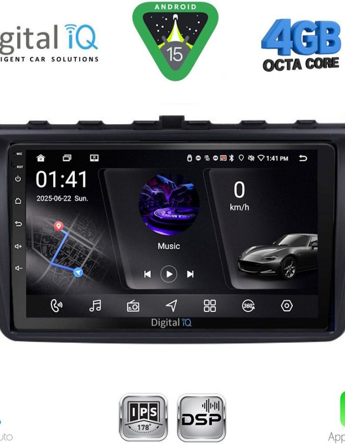 DIGITAL IQ RSG 6377_CPA (9inc) MULTIMEDIA TABLET for MAZDA 6 mod. 2008-2012