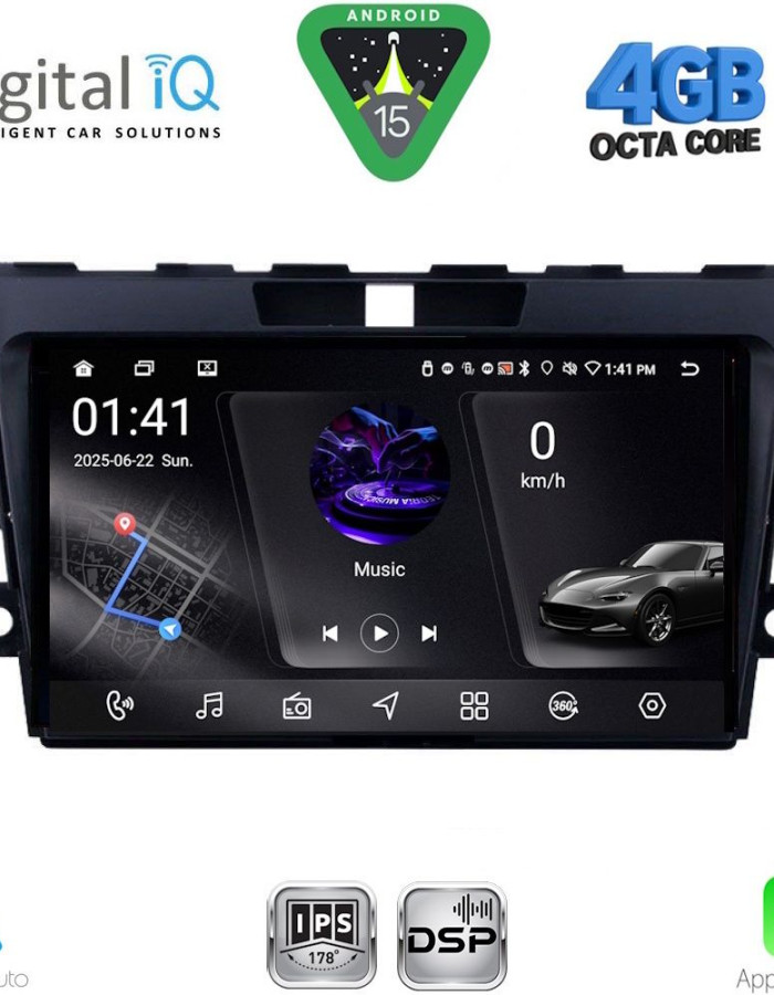 DIGITAL IQ RSG 6389_CPA (9inc) MULTIMEDIA TABLET for MAZDA CX7  mod. 2006-2012