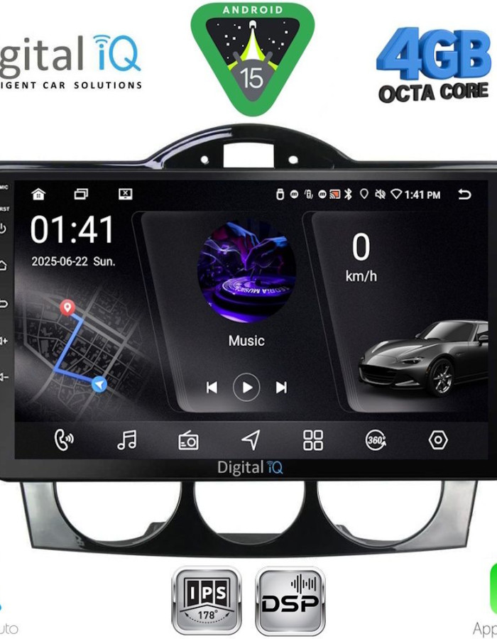 DIGITAL IQ RSG 6394_CPA (9inc) MULTIMEDIA TABLET for MAZDA RX8 mod. 2001-2008