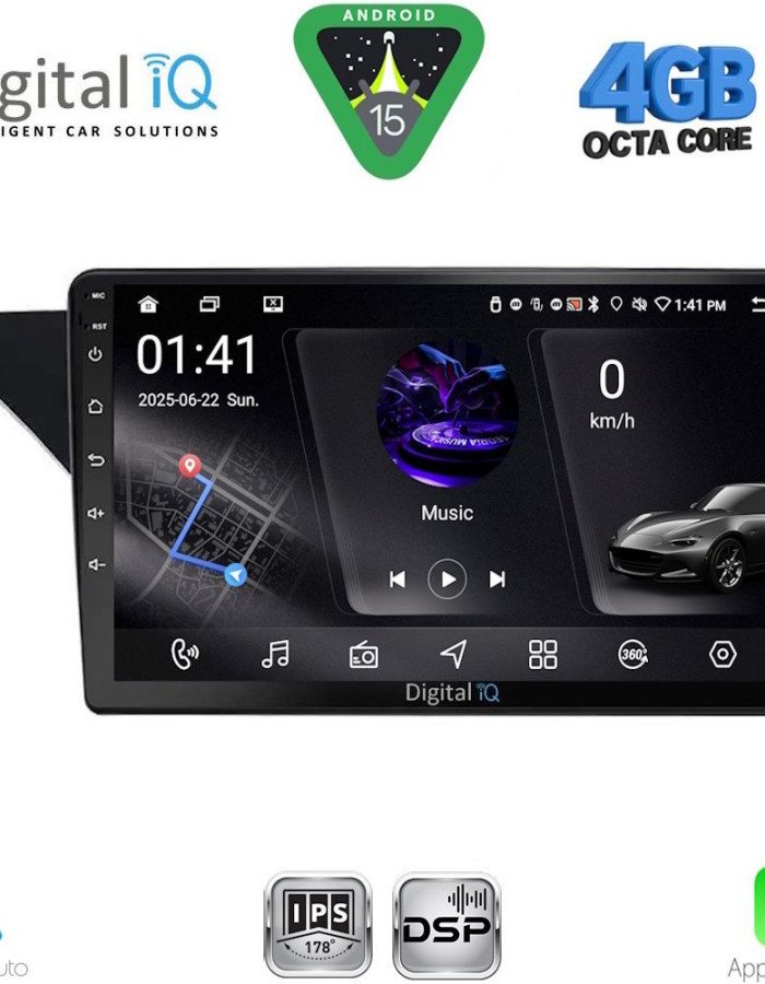 DIGITAL IQ RSG 6411_CPA (NTG 4.0) (9inc) MULTIMEDIA TABLET for MERCEDES GLK (X204) mod. 2008-2012