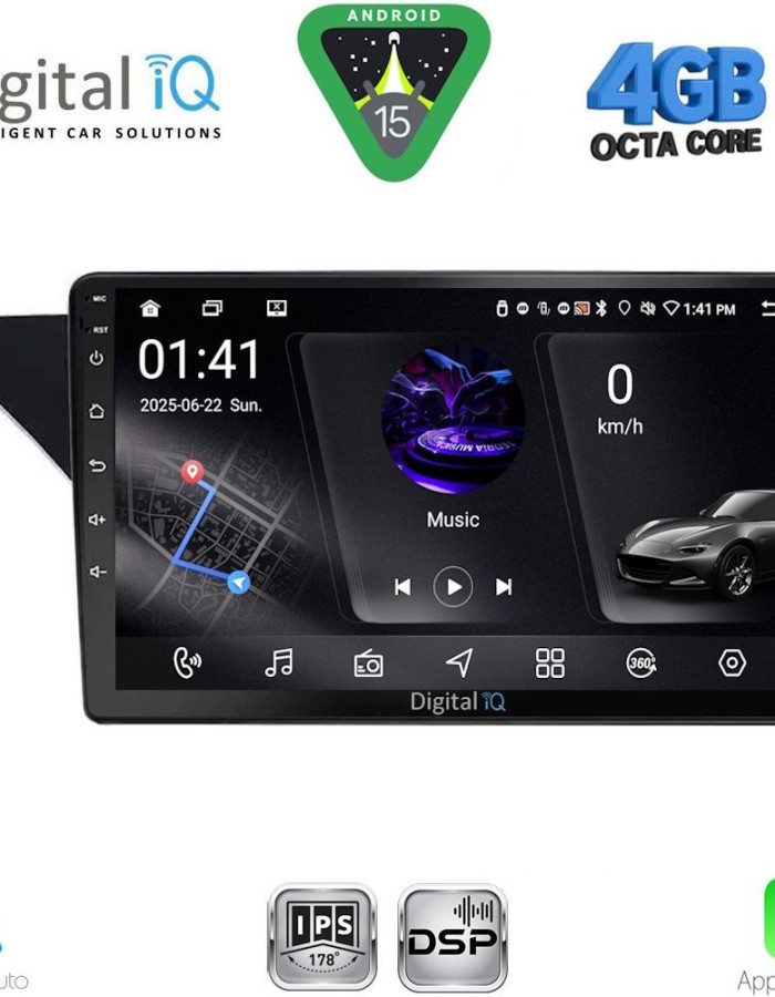 DIGITAL IQ RSG 6412_CPA (NTG 4.5) (9inc) MULTIMEDIA TABLET for MERCEDES GLK (X204) mod. 2013-2017