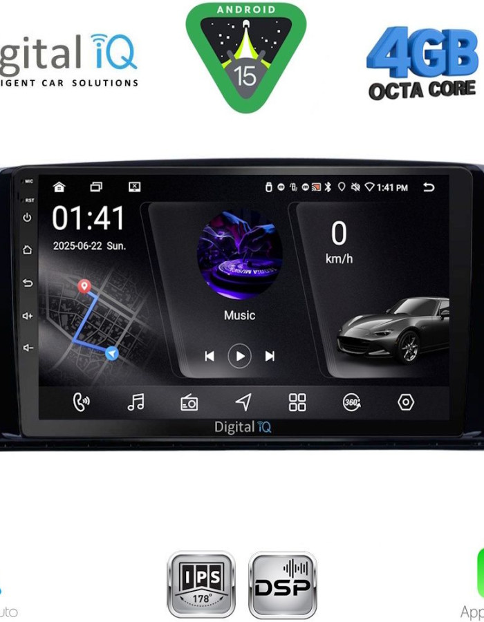DIGITAL IQ RSG 6422_CPA (9inc) MULTIMEDIA TABLET for MERCEDES R (W251) mod. 2006-2015