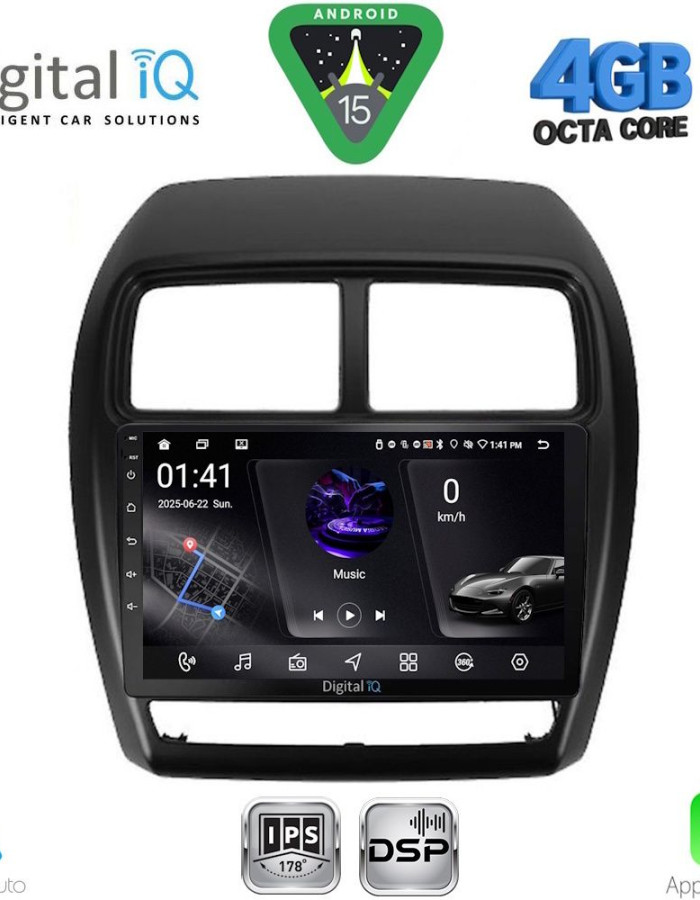 DIGITAL IQ RSG 6431_CPA (9inc) MULTIMEDIA TABLET for MITSUBISHI ASX mod. 2020-2023