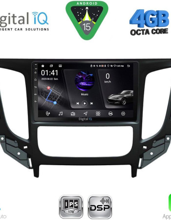 DIGITAL IQ RSG 6437_CPA CLIMA (9inc) MULTIMEDIA TABLET for MITSUBISHI L200 mod. 2015-2019 with CLIMA