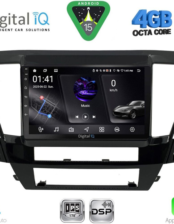 DIGITAL IQ RSG 6447A_CPA (9inc) MULTIMEDIA TABLET for MITSUBISHI PAJERO mod. 2013-2020