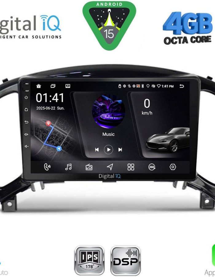 DIGITAL IQ RSG 6452_CPA (9inc) MULTIMEDIA TABLET for NISSAN JUKE mod. 2009-2020