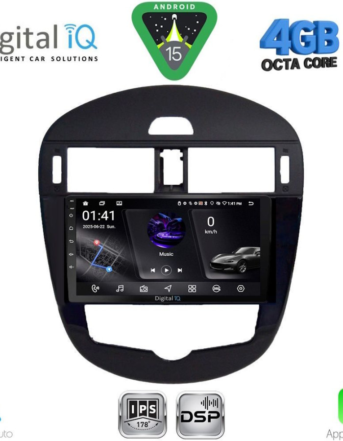 DIGITAL IQ RSG 6470_CPA CLIMA (9inc) MULTIMEDIA TABLET for NISSAN PULSAR mod. 2014-2020