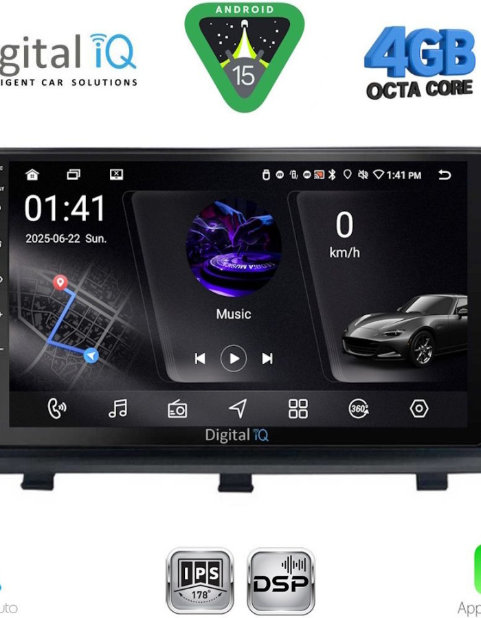 DIGITAL IQ RSG 6480_CPA (9inc) MULTIMEDIA TABLET for OPEL ANTARA mod. 2006-2016