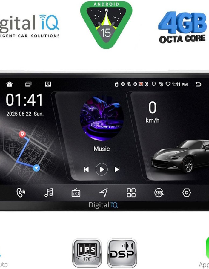 DIGITAL IQ RSG 6481SL_CPA (9inc) MULTIMEDIA TABLET for OPEL ALL mod. 2004-2014 (SILVER)