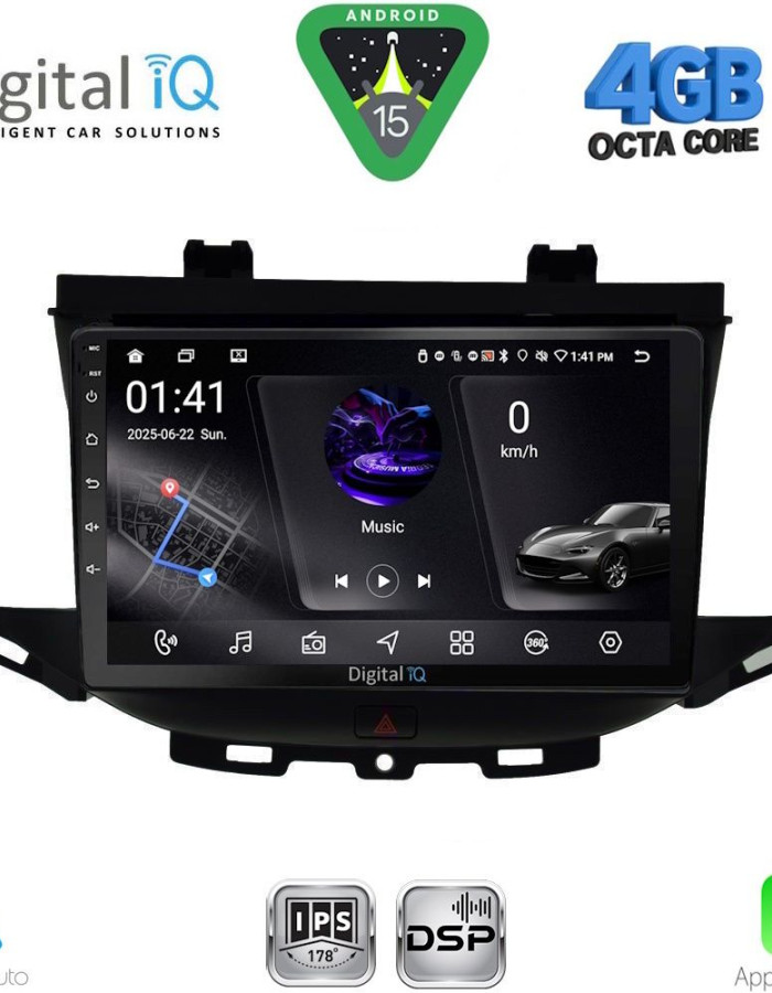 DIGITAL IQ RSG 6483_CPA (9inc) MULTIMEDIA TABLET for OPEL ASTRA K mod.2015-2022