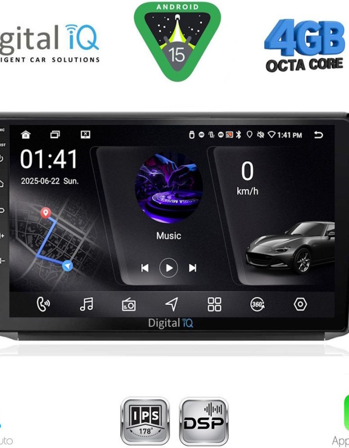 DIGITAL IQ RSG 6508_CPA (10inc) MULTIMEDIA TABLET for PEUGEOT 208-2008 mod. 2012-2021