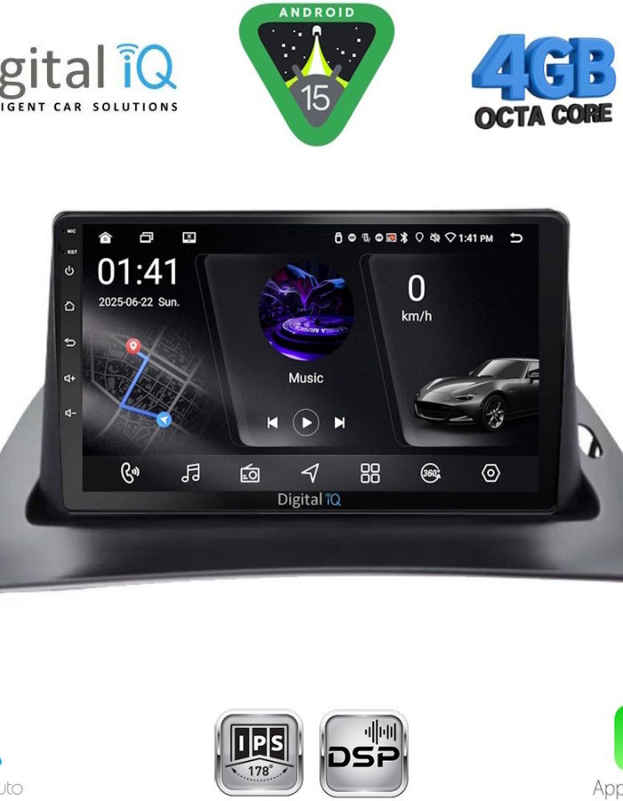 DIGITAL IQ RSG 6550_CPA (9inc) MULTIMEDIA TABLET for RENAULT KANGOO mod. 2010-2021