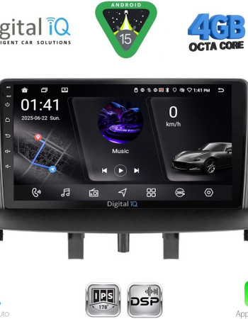 DIGITAL IQ RSG 6556_CPA (9inc) MULTIMEDIA TABLET for RENAULT MEGANE 3 mod. 2009-2016