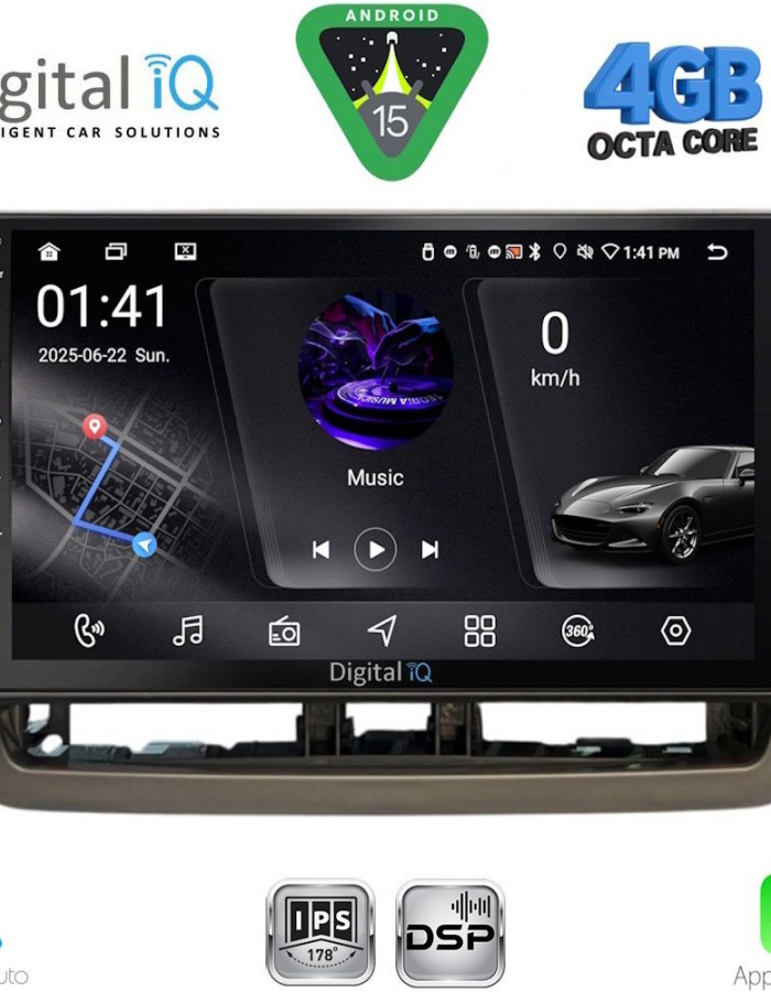 DIGITAL IQ RSG 6572_CPA (9inc) MULTIMEDIA TABLET for SEAT IBIZA mod. 2012-2015
