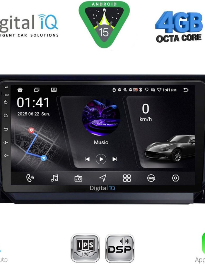 DIGITAL IQ RSG 6573_CPA (9inc) MULTIMEDIA TABLET for SEAT ARONA - IBIZA mod. 2018-2026