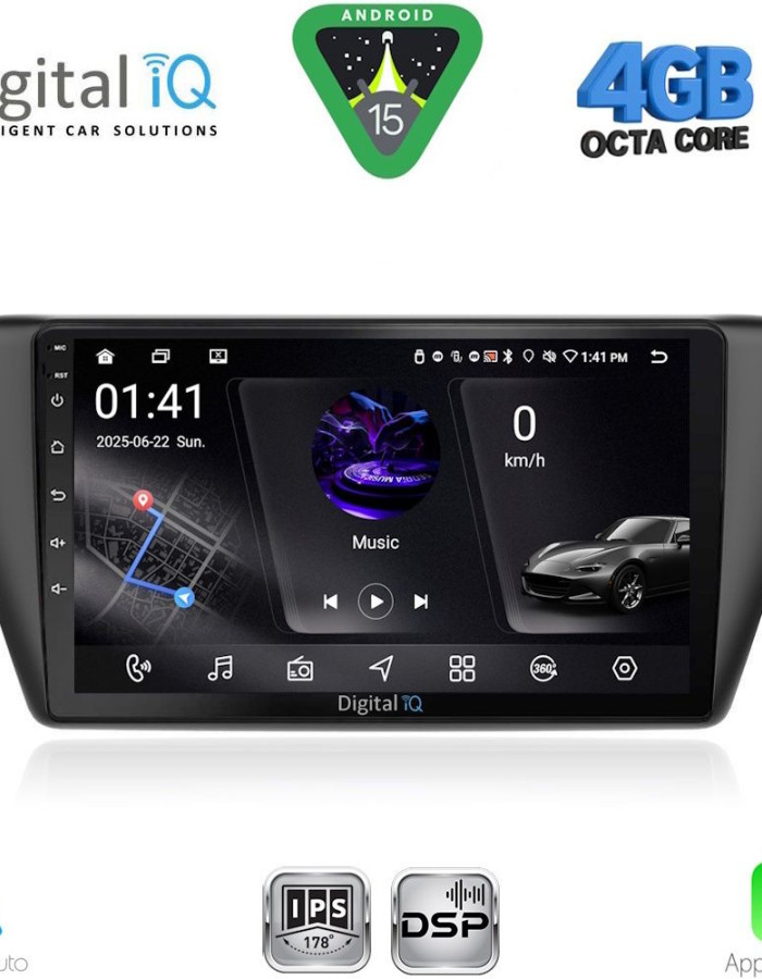 DIGITAL IQ RSG 6582_CPA (9inc) MULTIMEDIA TABLET for SKODA FABIA mod. 2015-2022